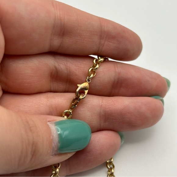 Gypset Honey Gold Tone Chain Necklace Genuine Quartz Arrowhead Pendant 33" - Picture 9 of 12